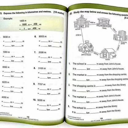Mathematics Textbook | Learning Mathematics Grade 1-6 Children - 6 Books/Set SAP