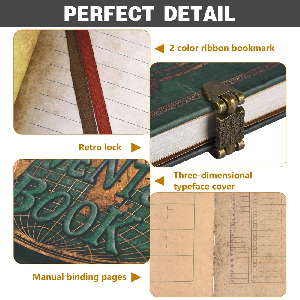 DIY Our Adventure Book Leather Photo Album - 180 Pages