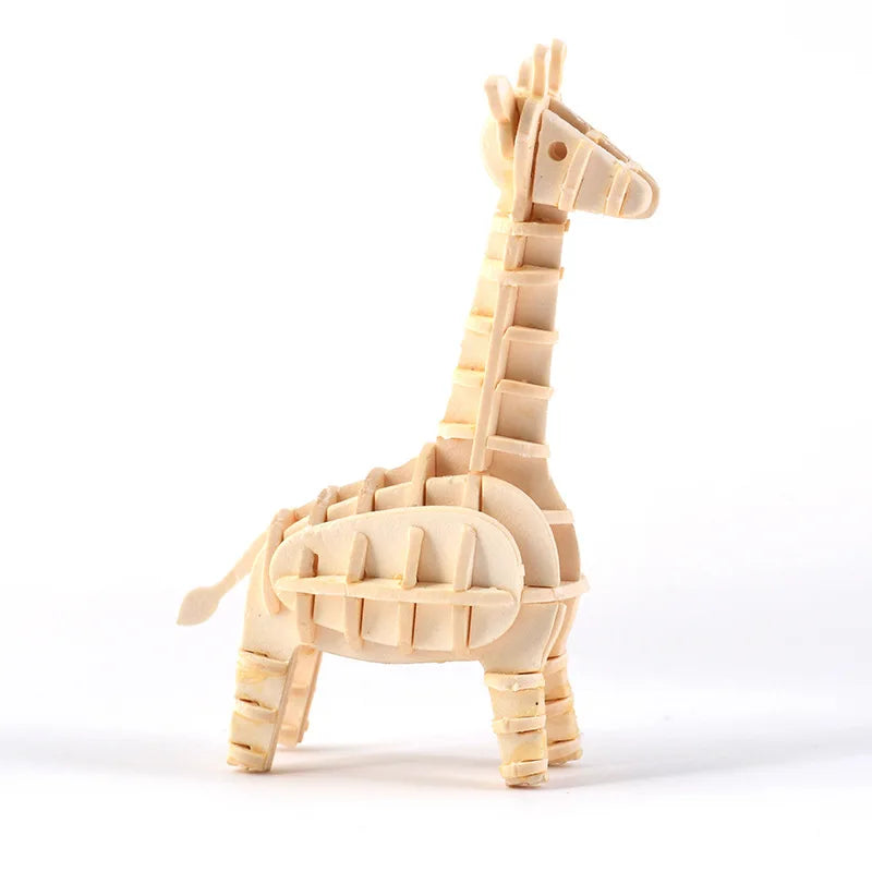 DIY 3D Wooden Puzzle Models