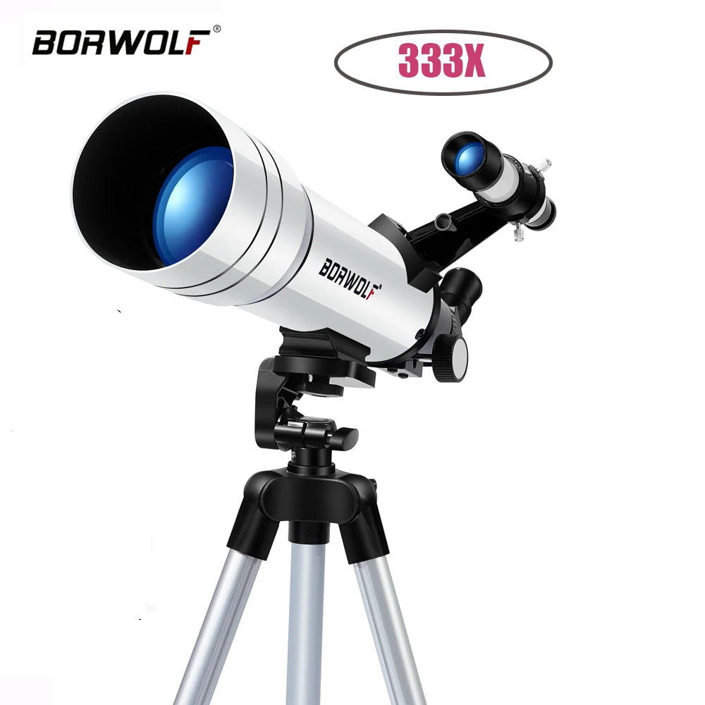 BORWOLF 70400 Professional High-definition Astronomical Telescope 333X - To See The Moon and Stars /Bird Watching Monocular