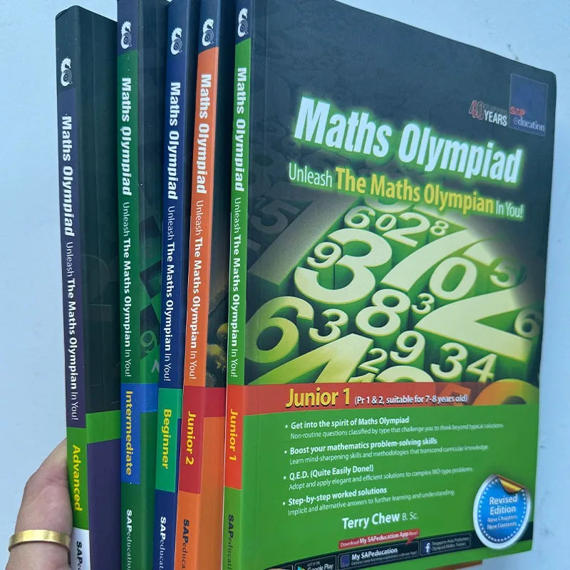 Maths Olympiad Primary School Mathematical Training Exercise - 5 Books/set SAP
