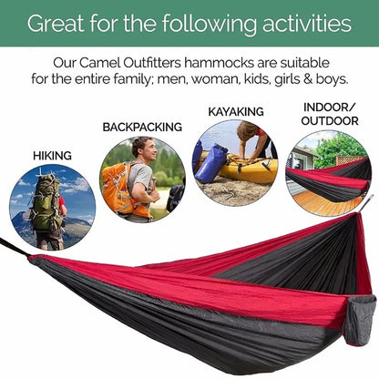 Portable Camping Parachute Cloth Hammocks - 300x200cm
