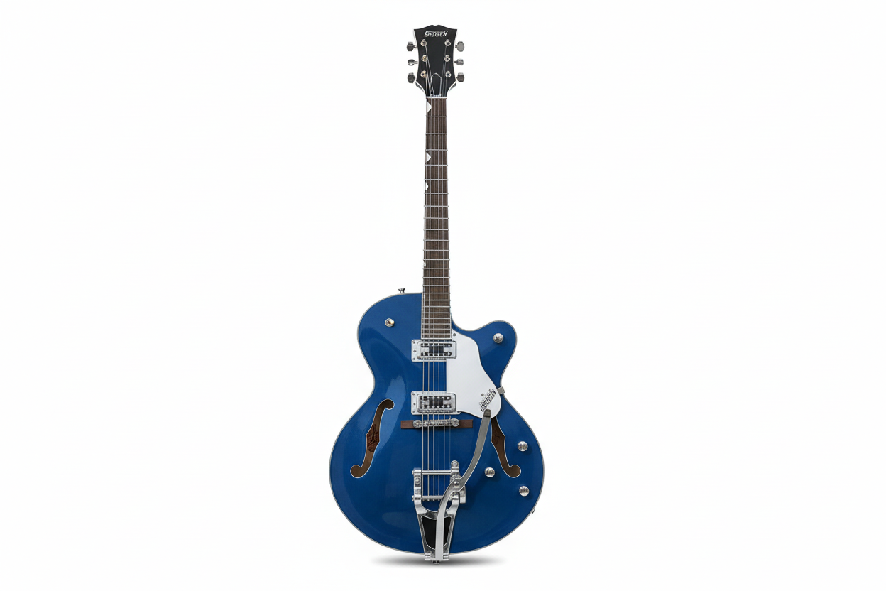 Lvybes Gretch Hollow Body Double F Blue Falcon Electric Guitar