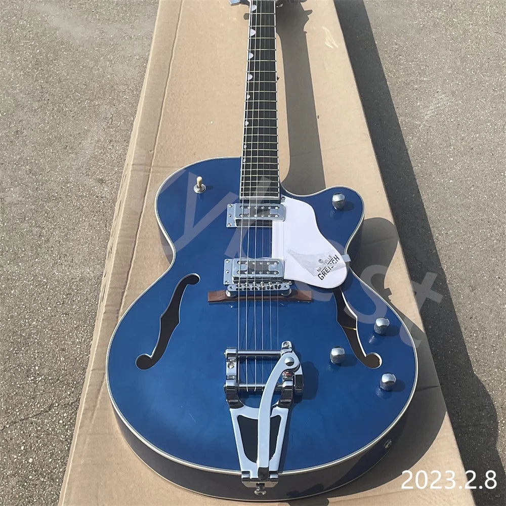 Lvybes Gretch Hollow Body Double F Blue Falcon Electric Guitar