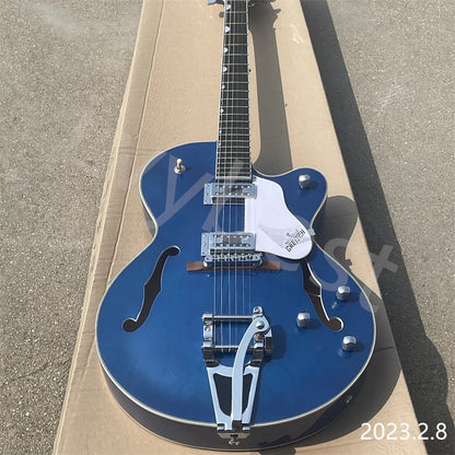 Lvybes Gretch Hollow Body Double F Blue Falcon Electric Guitar