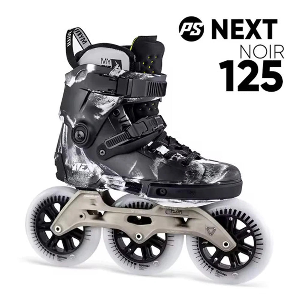 Powerslide NEXT Trinity Inline Skates – Professional Freeride Roller Blades for Street, Racing & Urban Skating with 3/4 Wheel Setup
