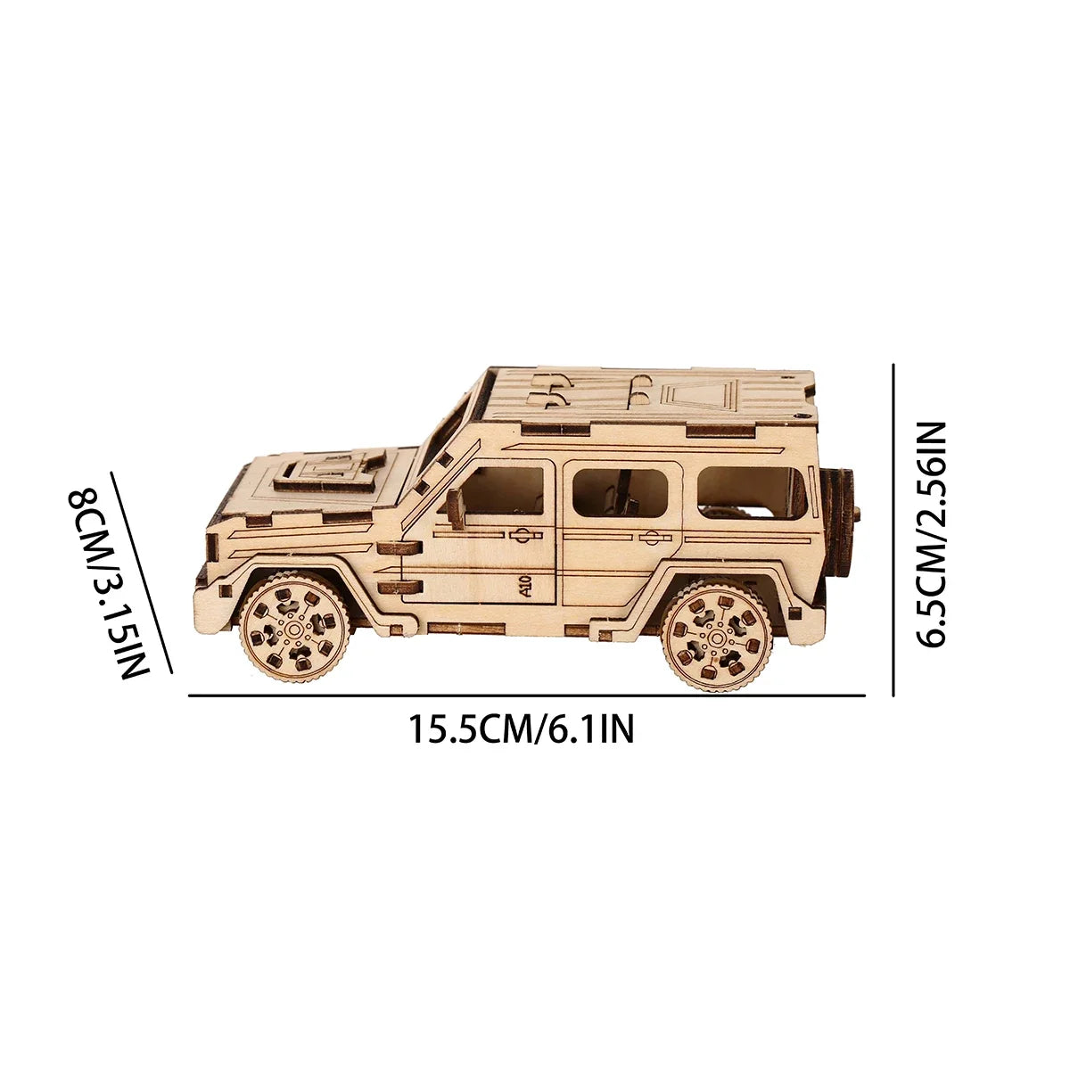 3D SUV Car  Scale Model Wooden Puzzle
