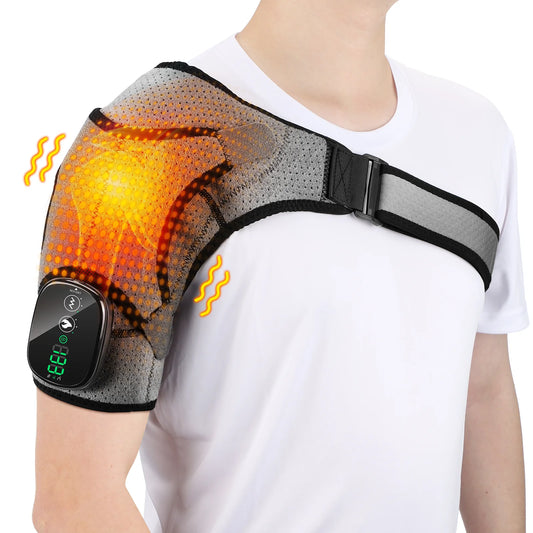 Electric Physiotherapy Pain Relief Heating Pad | Shoulder Vibration Massager