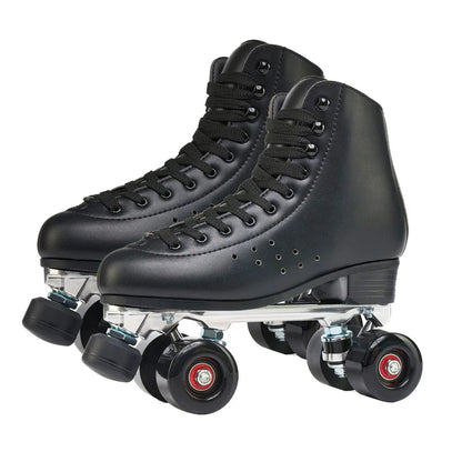 Professional Quad Roller Skates - Aluminum Alloy Frame PU Wheels