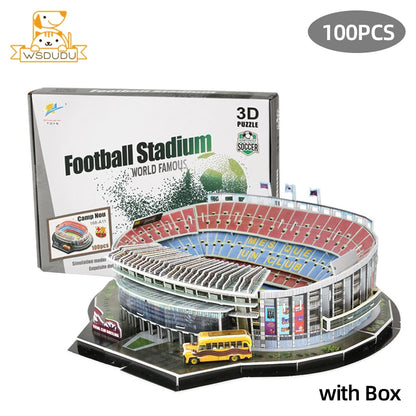 3D Football Stadium Paper Model Puzzle | Architecture Kit