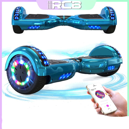 RCB 6.5" Two Wheel Hoverboard with Bluetooth Speaker And LED Light