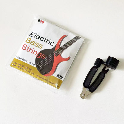 B20 Nickel Alloy Wound Electric Bass Strings Set - (40-95/40-125)