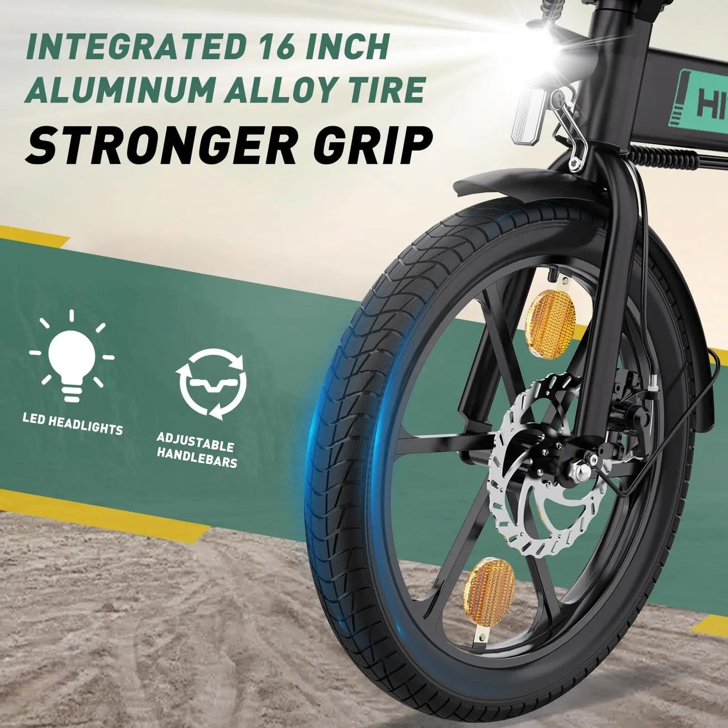 Electric Foldable City E-Bike | 36V/10.4Ah Lithium battery /electric mileage can reach 35-70k