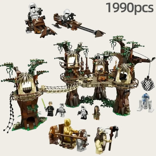 Ewoks Building Villages 10236 Blocks Set - 1990Pcs