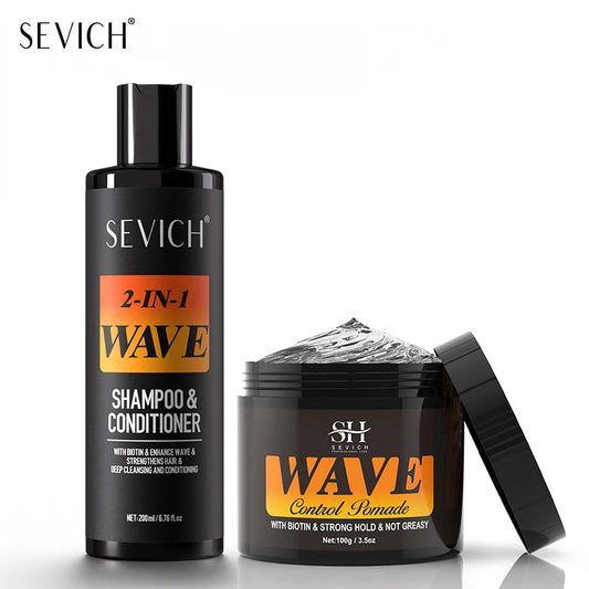 Deep Wave Control Pomade Shampoo Kit