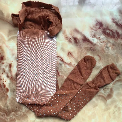 Girls's Sparkling Rhinestone Fishnet Pantyhose Tights