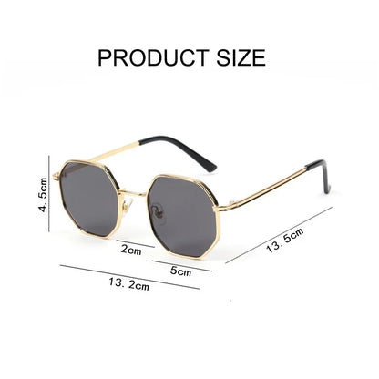 Children's Octagon Metal Sunglasses - UV400