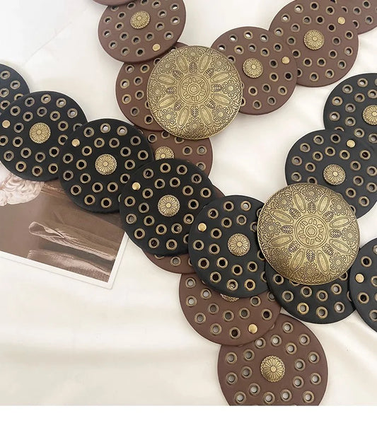 American Retro Round Hollow Waist Seal