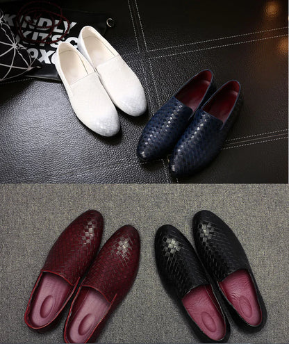 Versatile British Men's Leather Loafers