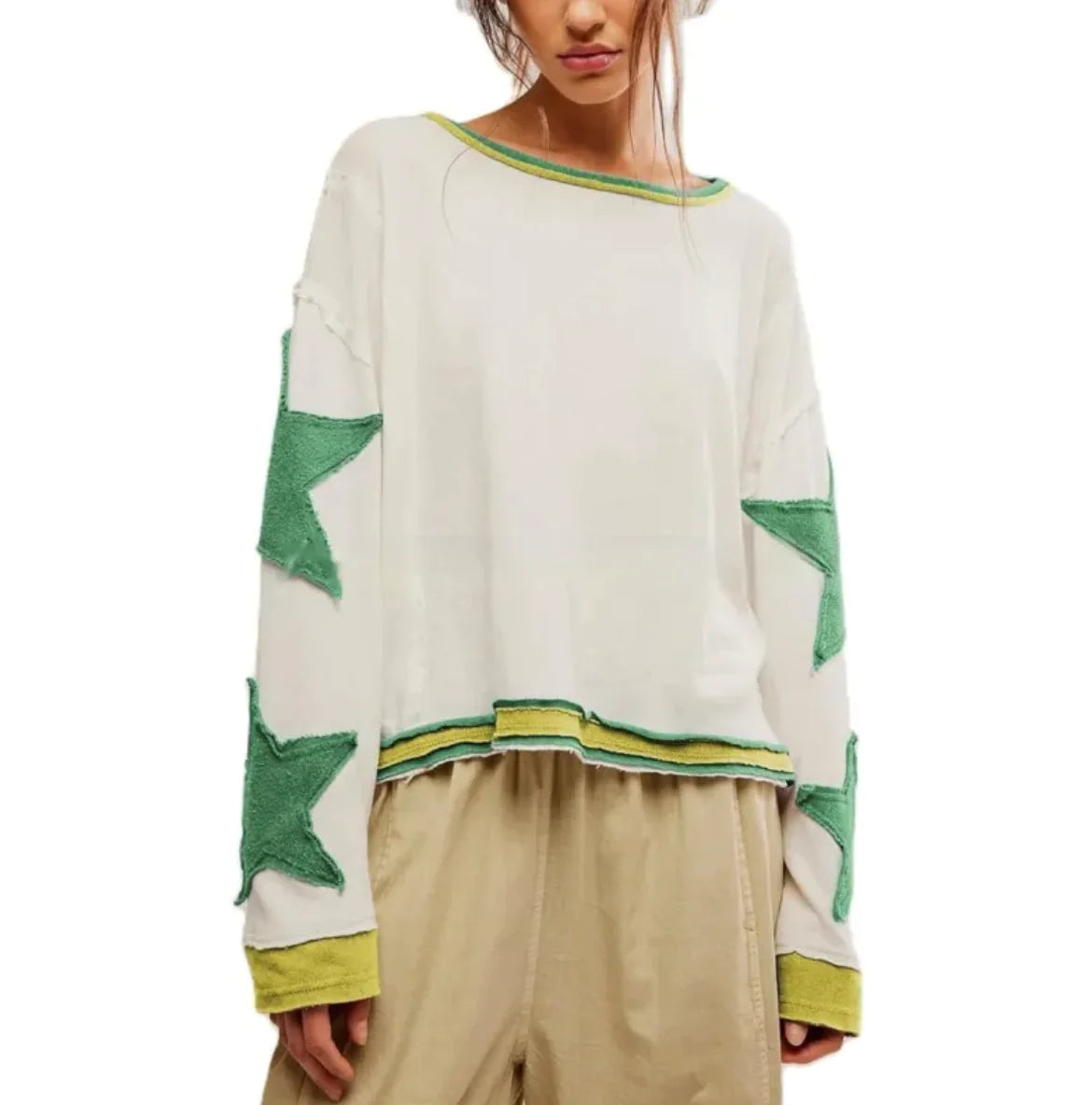 Retro Geometric Knit Pullover