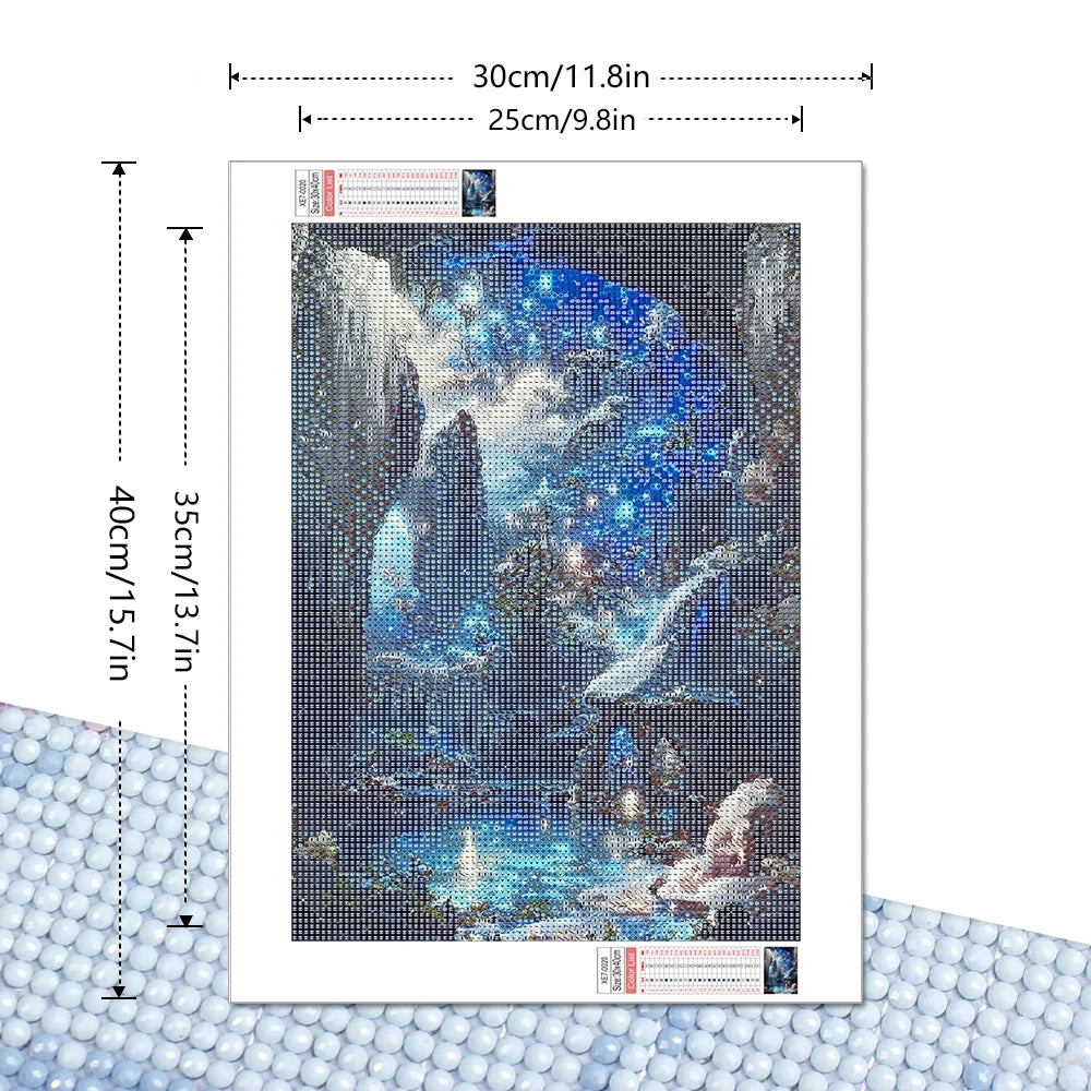 5D Diamond Painting Mosaic Fantasy Landscape