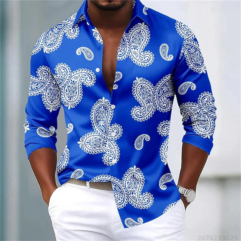 Men's Shirts Luxury Slim Fit Comfortable Fabric Tops XS-6XL