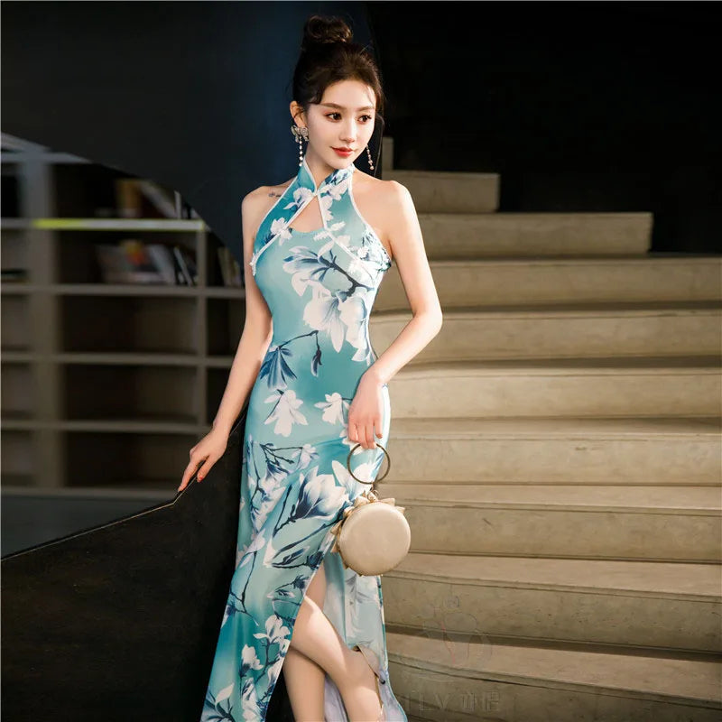 Women's  Chinese Vintage  National Cheongsam Dress