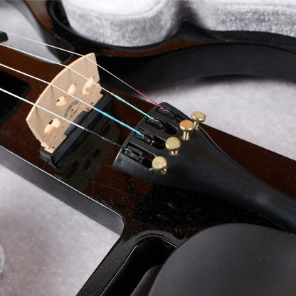 4/4 Wooden Electronic Violin Beginners Practice Electric Violin Children Professional Performance Electric Instrument