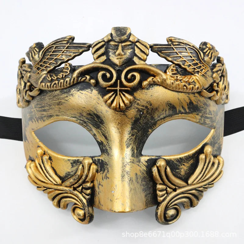 Cross-border Halloween Venice Ancient Greece and Rome Mask Egyptian Men's Masquerade Samurai Mask