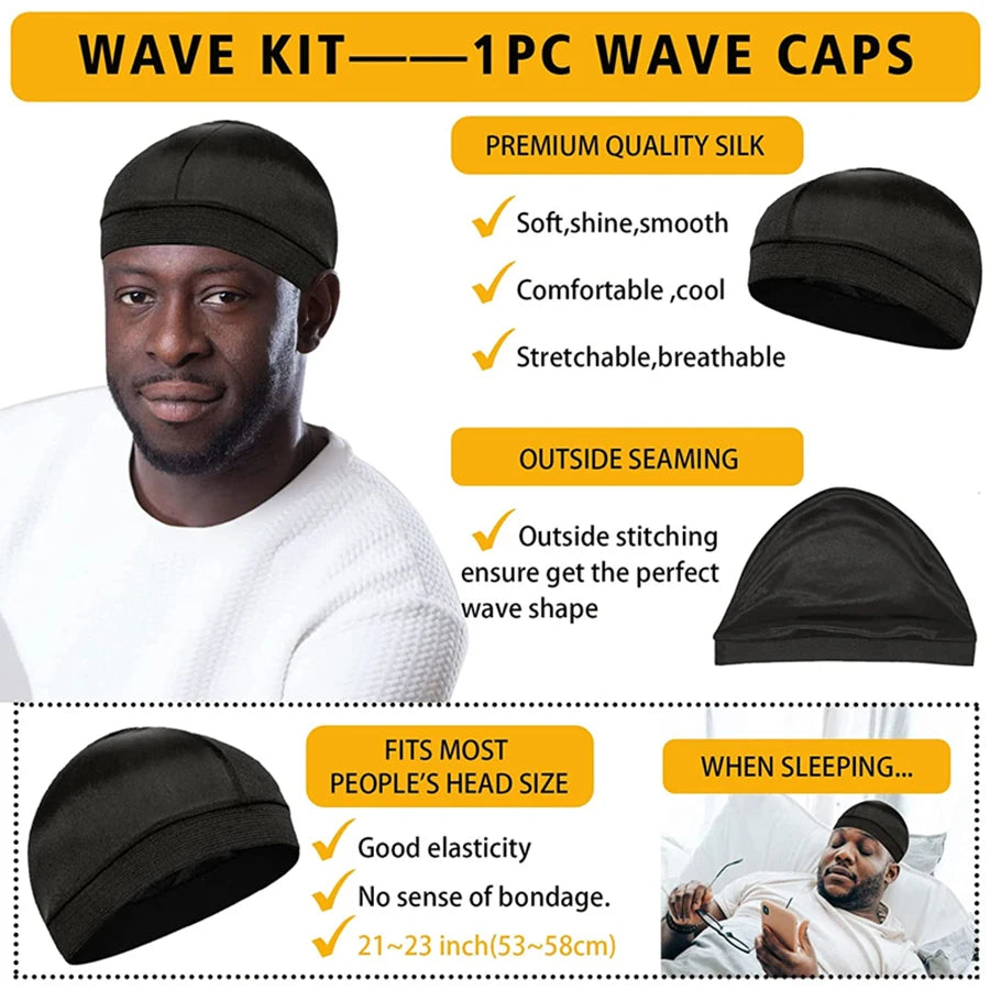 Shea Butter Wave Control Pomade Kit - 360 Style Strong Hold