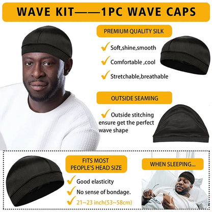Shea Butter Wave Control Pomade Kit - 360 Style Strong Hold