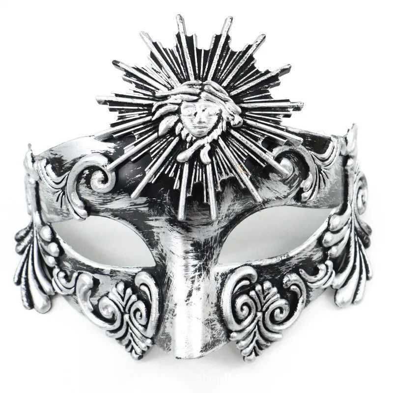 Cross-border Halloween Venice Ancient Greece and Rome Mask Egyptian Men's Masquerade Samurai Mask