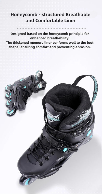 Original Freestyle Professional Slalom Inline Skates Adult Roller Skates