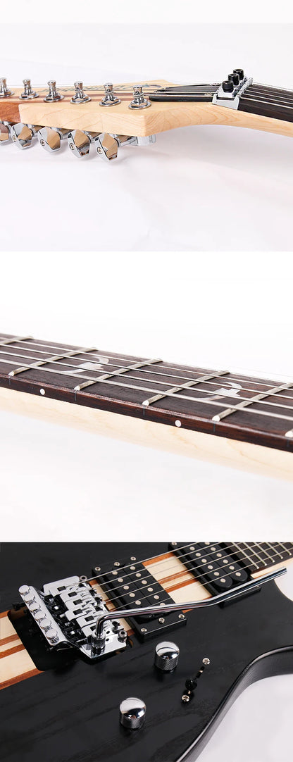 Bullfighter D-300 High Grade Two Shake One Piece Matte Black And Matte Colors Electric Guitar