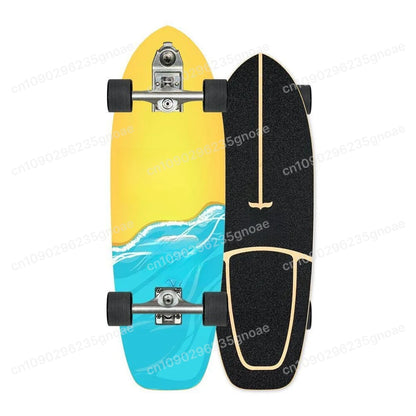 CX4 Land Surfboard Surfskate, No-Push Training Board for Adults & Beginners