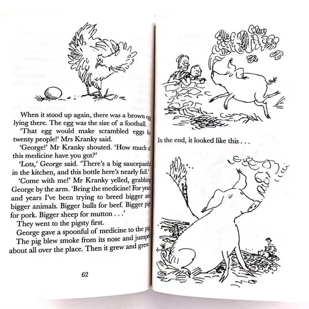 Roald Dahl Collection Children's Literature English Picture Novels - 20 Books/Set