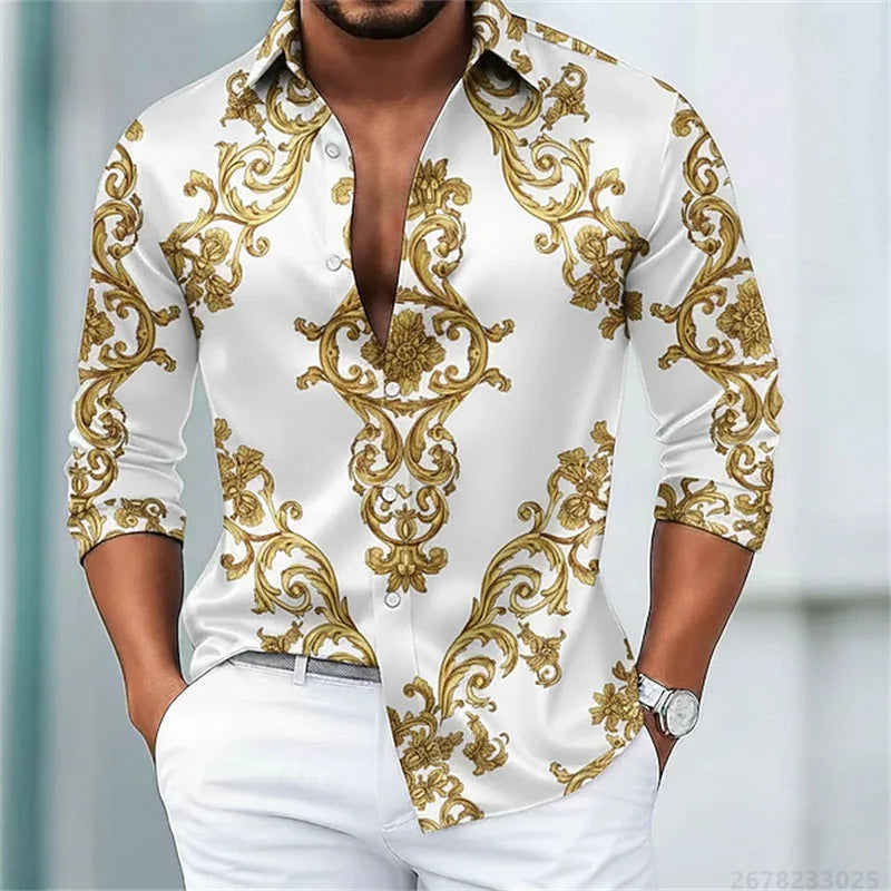 Men's Shirts Luxury Slim Fit Comfortable Fabric Tops XS-6XL