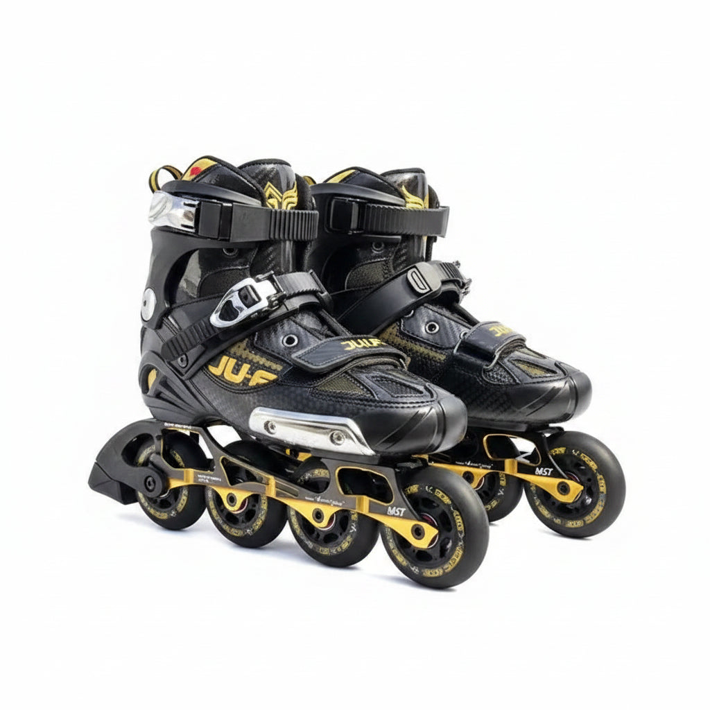 Professional FSK Inline Skates – Adult Freeride Roller Blades with Supportive Tight Fit Boots for Street & Freestyle Skating