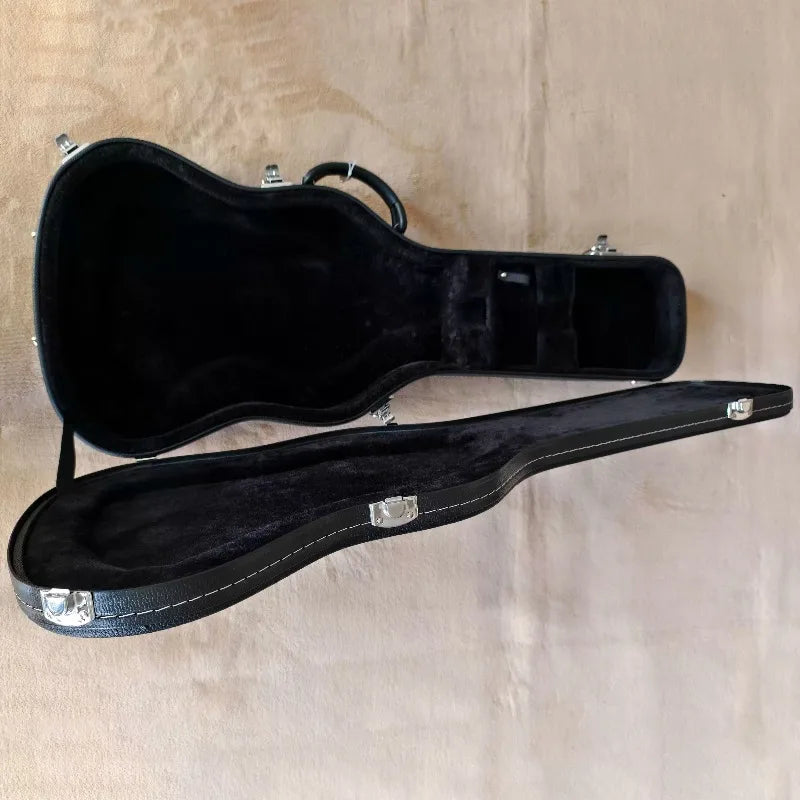 42 Inch Leather Guitar Case Fleece-lined‌ Waterproof Shockproof Portable Stable Durable Guitar Box Musical Instrument Accessory