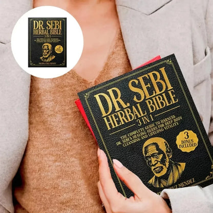 4 Book Dr. Sebi Herbal Bible 3-in-1/Sustain Me Natural Remedies/Self Heal By Design Home Apothecary Herbal Remedies Book