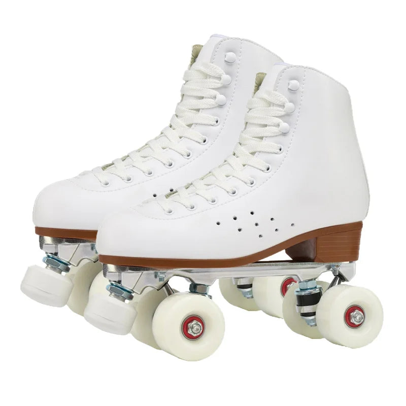 Professional Quad Roller Skates - Aluminum Alloy Frame PU Wheels