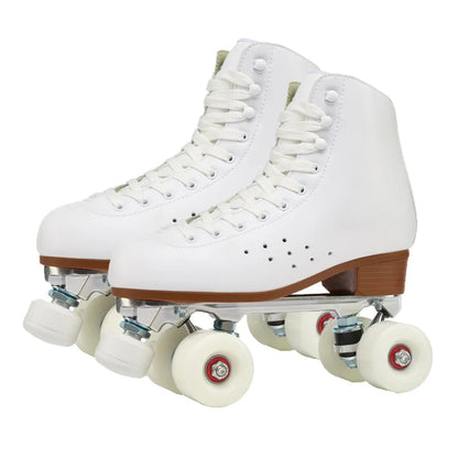 Professional Quad Roller Skates - Aluminum Alloy Frame PU Wheels