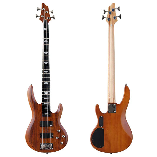 43" Custom Electric Bass Guitars - Zebrawood