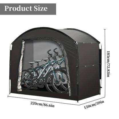Portable Outdoor Bike Storage Shed Tent for 1-4 Bikes