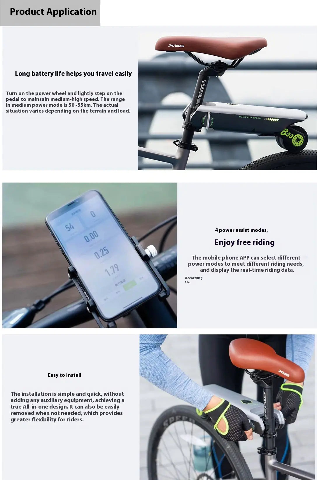 E-Bike Electric Booster Conversion Kit