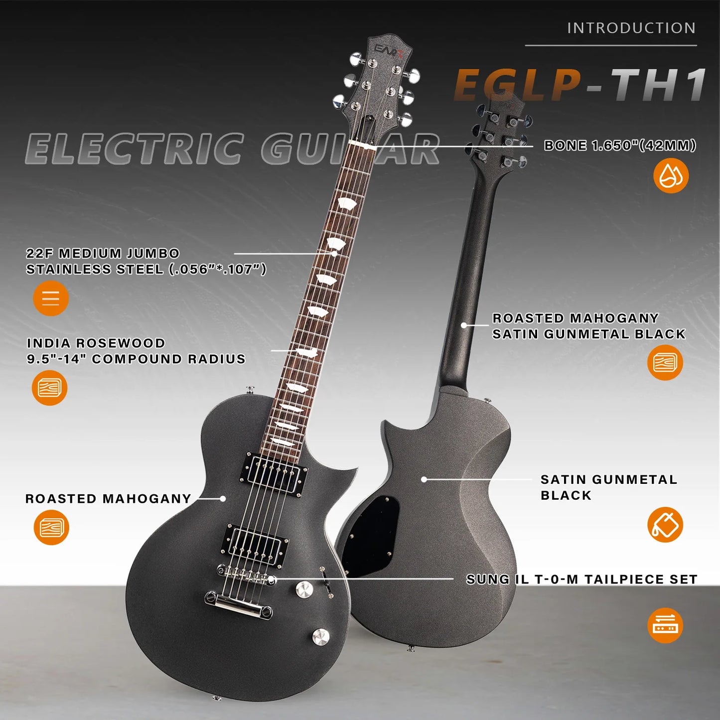 Eart Guitars EGLP-TH1 Electric Guitar