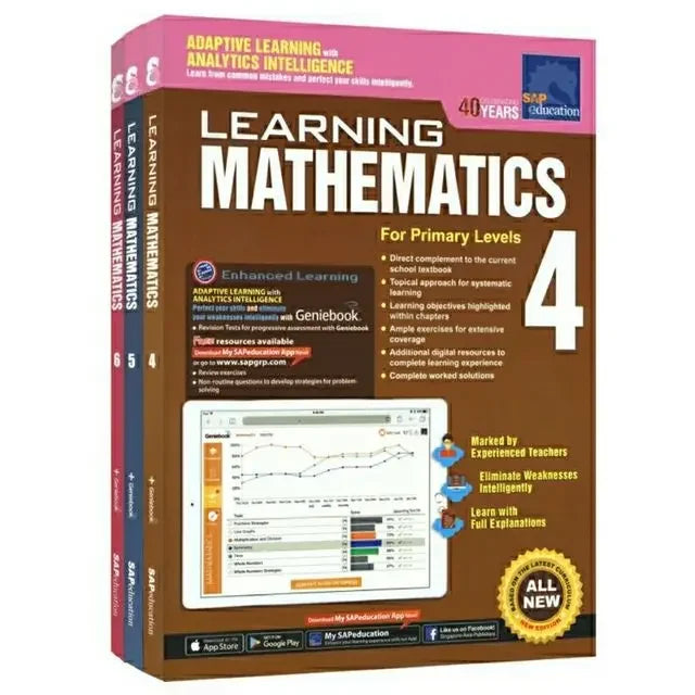 Mathematics Textbook | Learning Mathematics Grade 1-6 Children - 6 Books/Set SAP