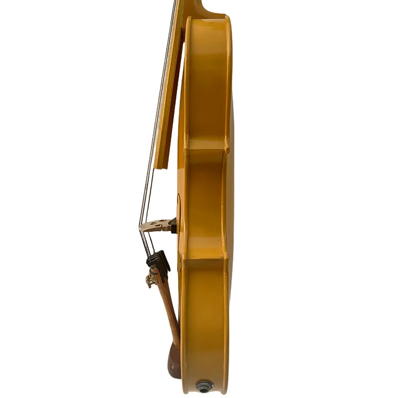 Handmade Maple Wood Yellow 5-String Electric Acoustic 4/4 Violin