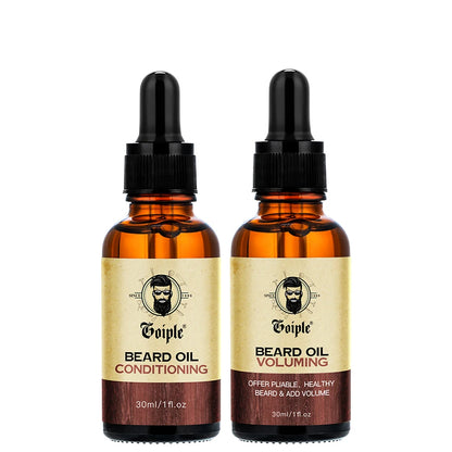 Men's Beard Volumizing & Conditioning Oil - 2pcs/Set