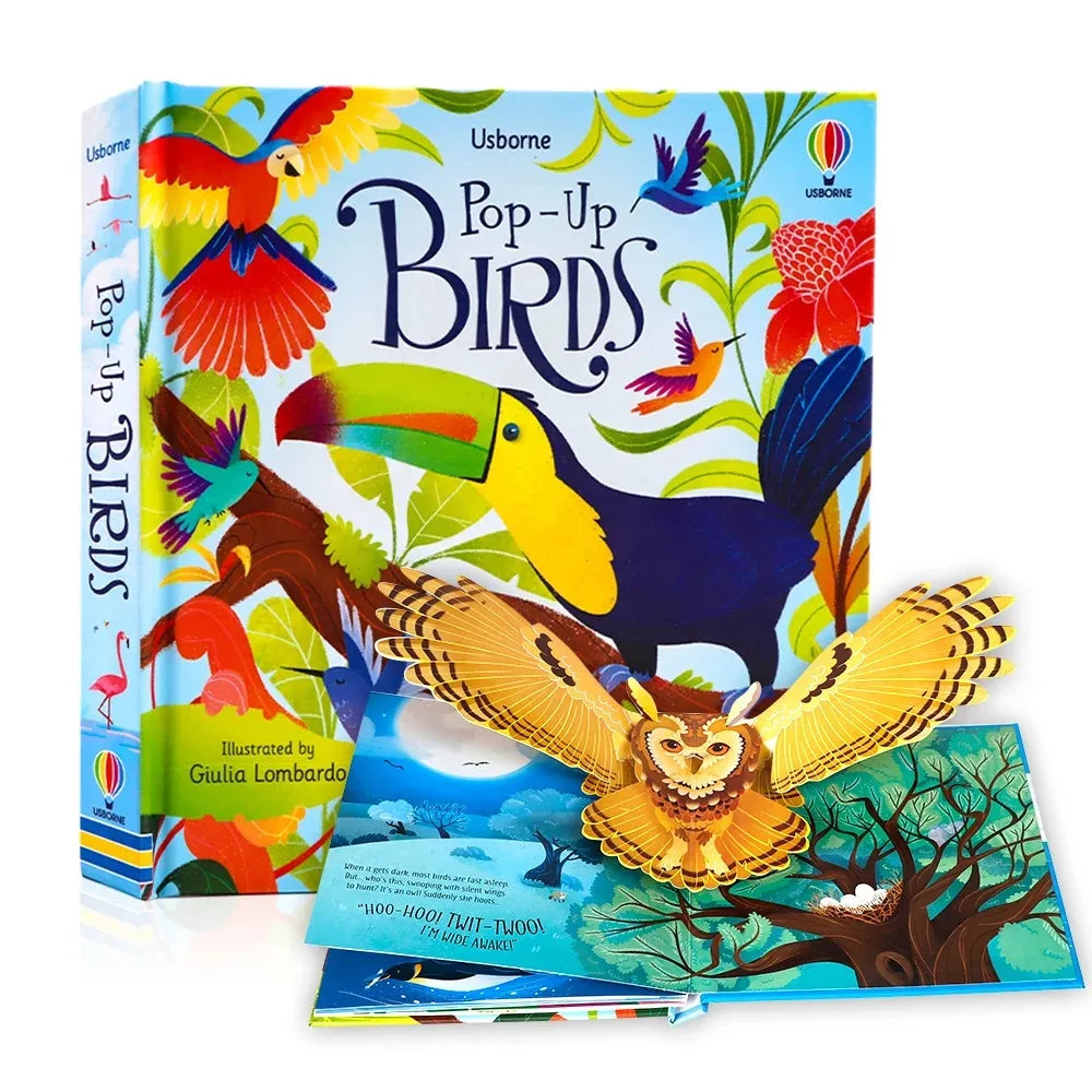 Kids 3D Pop Up Flap Picture Montessori Reading Book -  Enlighten Learning